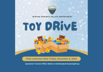 Winter Springs Police Department Holiday Toy Drive