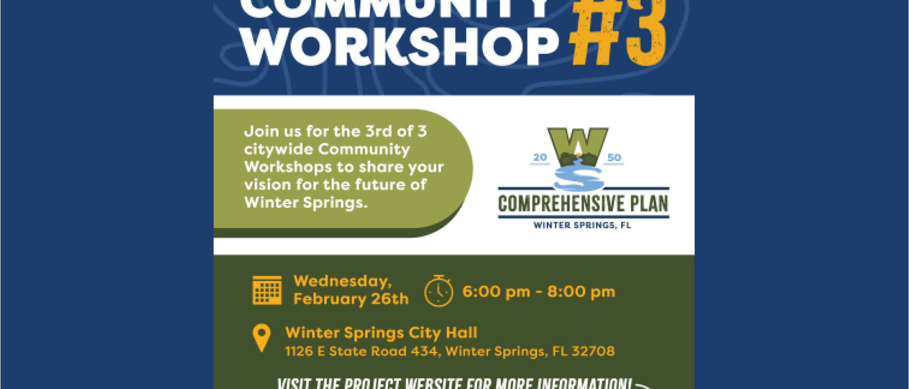 Community Workshop #3 – 2050 Comprehensive Plan