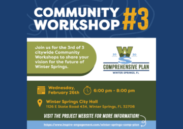 Community Workshop #3 – 2050 Comprehensive Plan